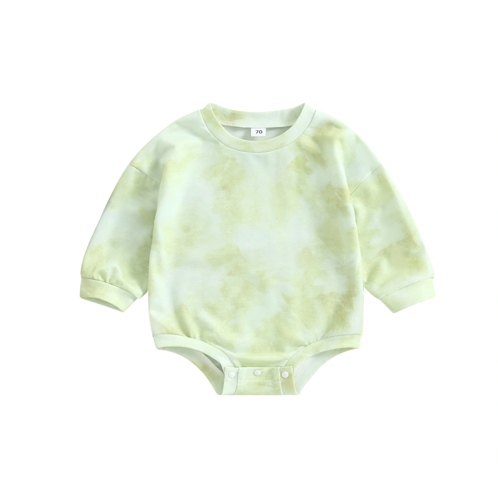 Infant Baby Spring Autumn Jumpsuit, Tie Dye Long Sleeve Romper