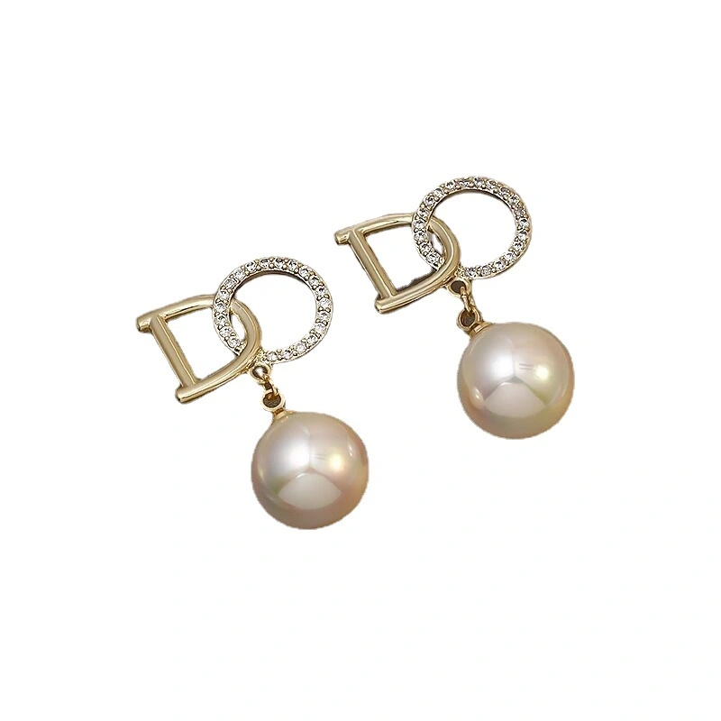 Female Ear Studs, Rhinestones Pearls Earrings Ear Decorative Tools