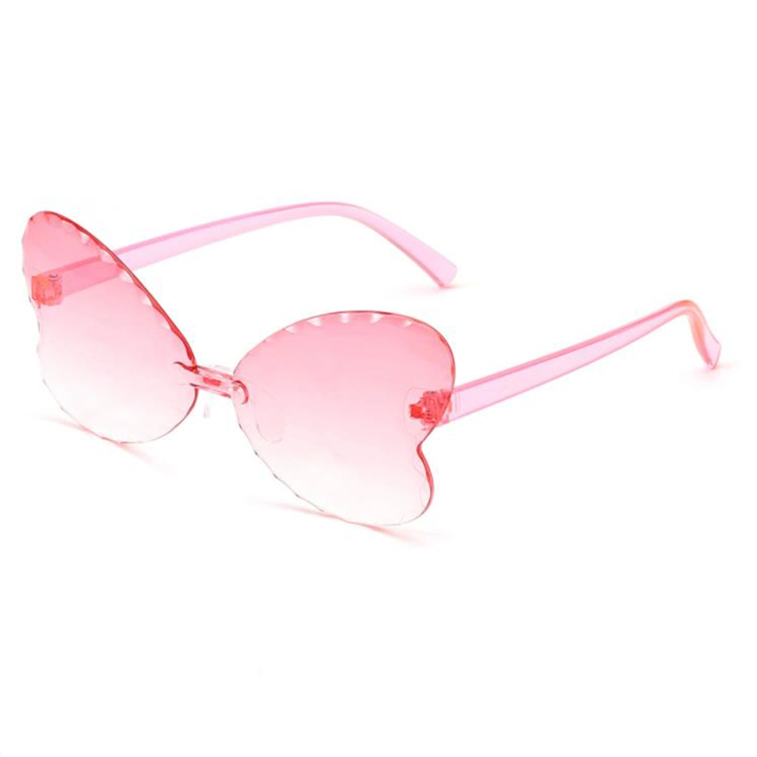 Children Sunglasses, Heart-Shaped Kids Rimless Sunglasses for Vacation