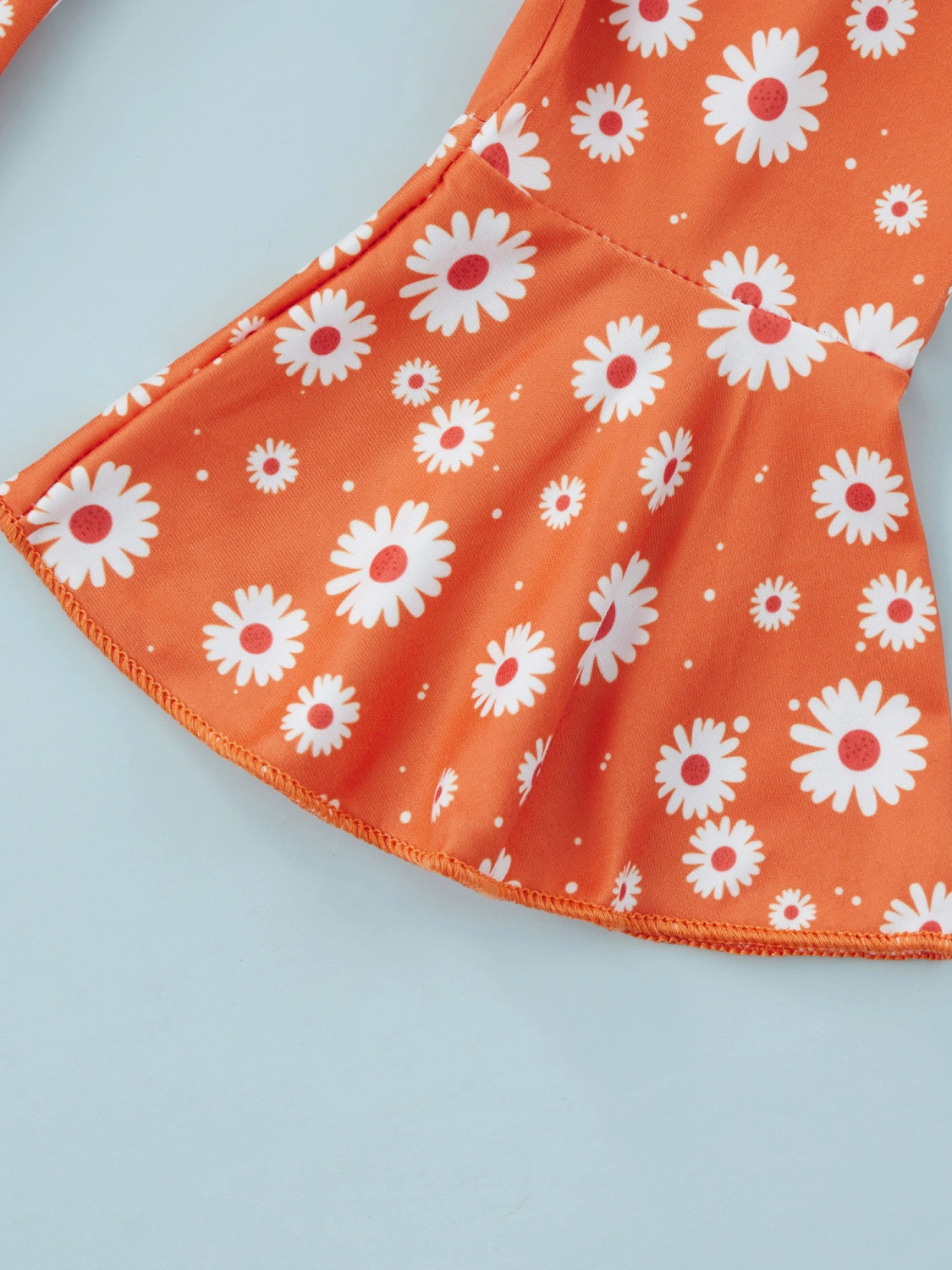 3Pcs Baby Girl Summer Outfits, Letter Romper + Flare Pants + Headband