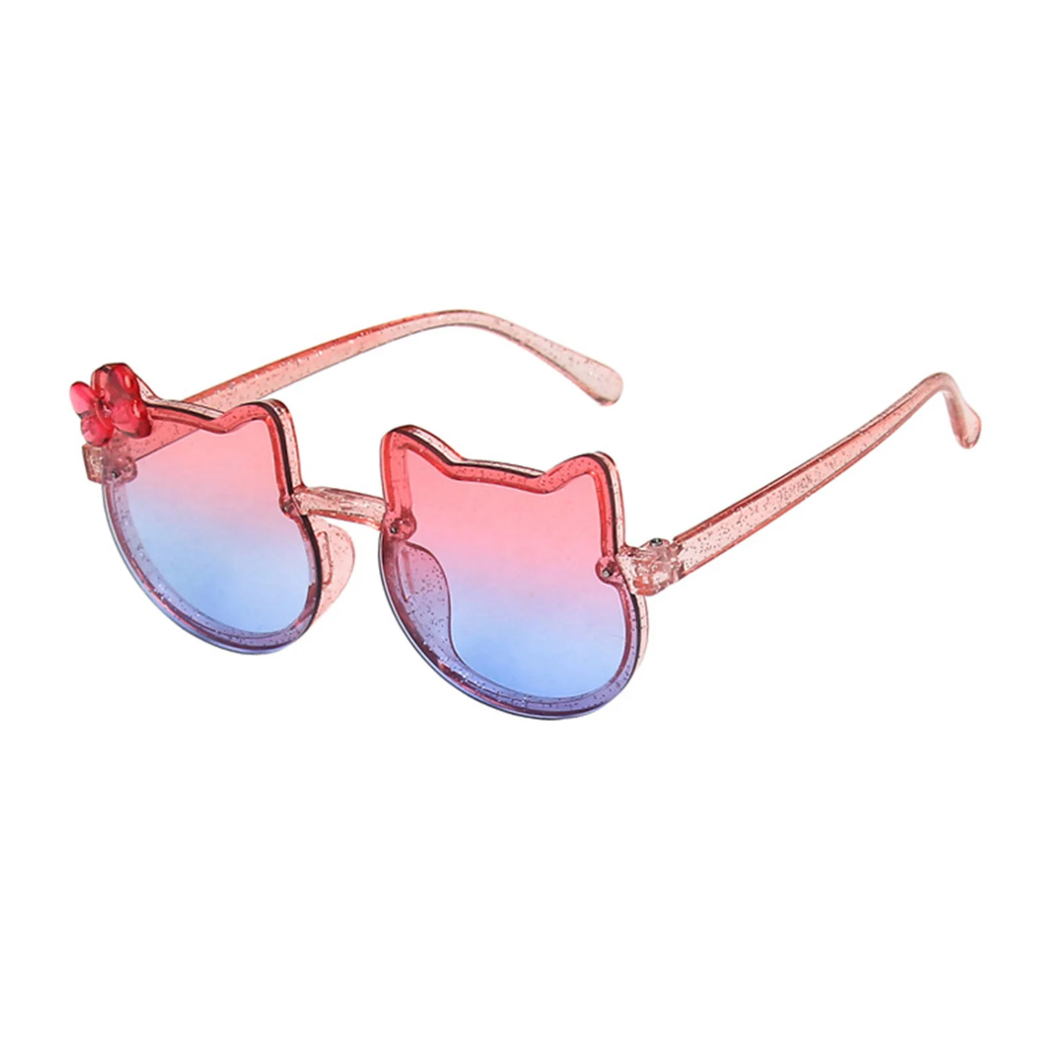 Kids UV400 Sunglasses, Cute Cat Frame Outdoor Beach Sunglasses
