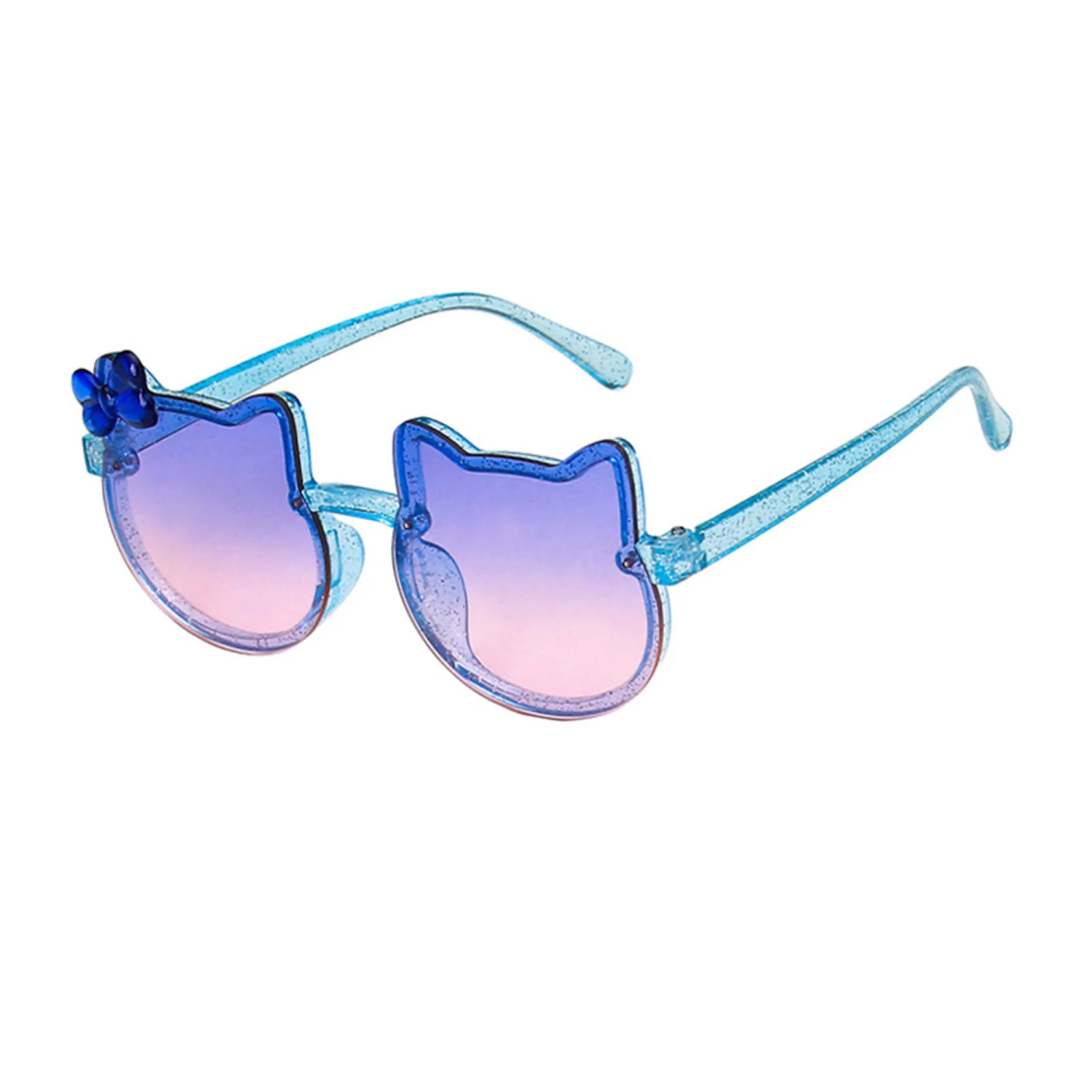 Kids UV400 Sunglasses, Cute Cat Frame Outdoor Beach Sunglasses