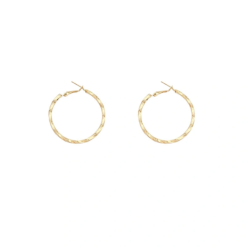 Hoop Earrings for Women, High Polished Twisted Dangle Earrings