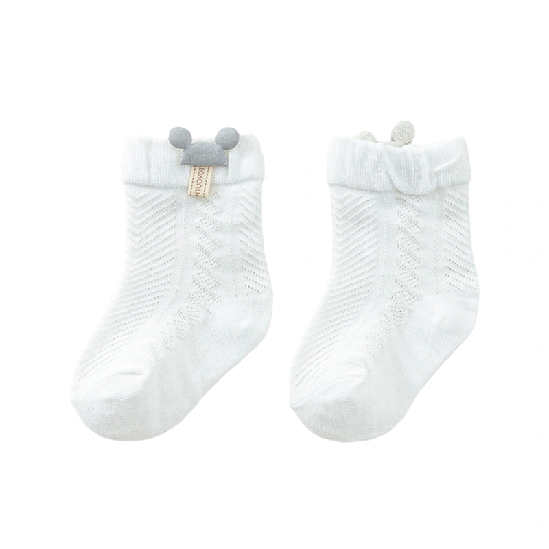 Baby Girls Boys Cotton Socks Crew Socks Soft Mesh Thin Socks