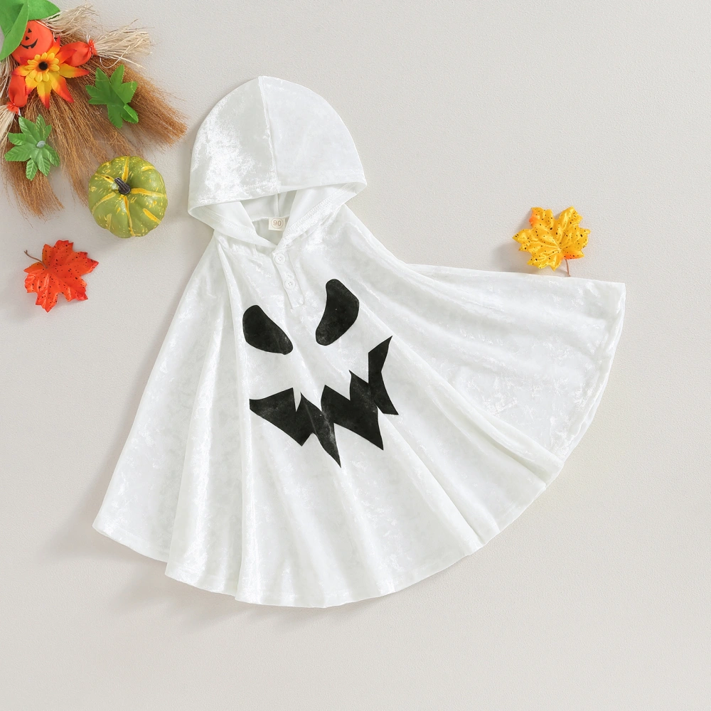 Baby Halloween Ghost Pancho Costume Ghost Cloak Cape for Boys Girls