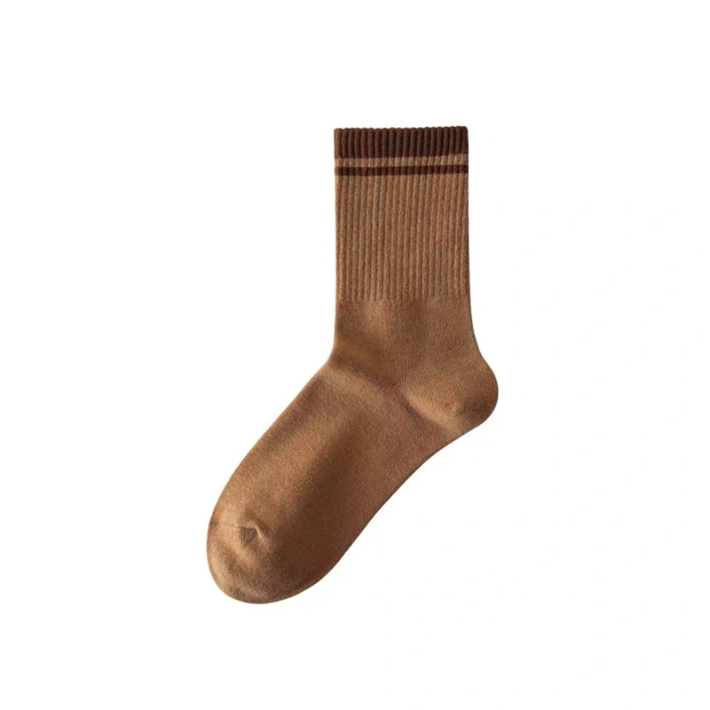 Middle Tube Socks for Women Men, Stripe Sweat Absorption Socks