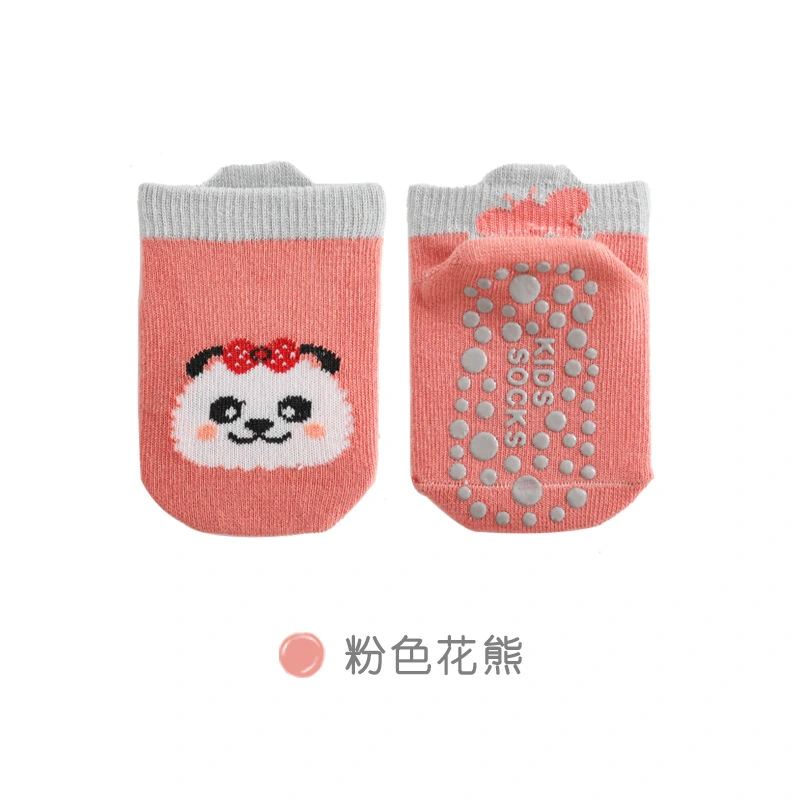 Baby Non Slip Floor Socks Cartoon Animal Walking Socks with Grips 