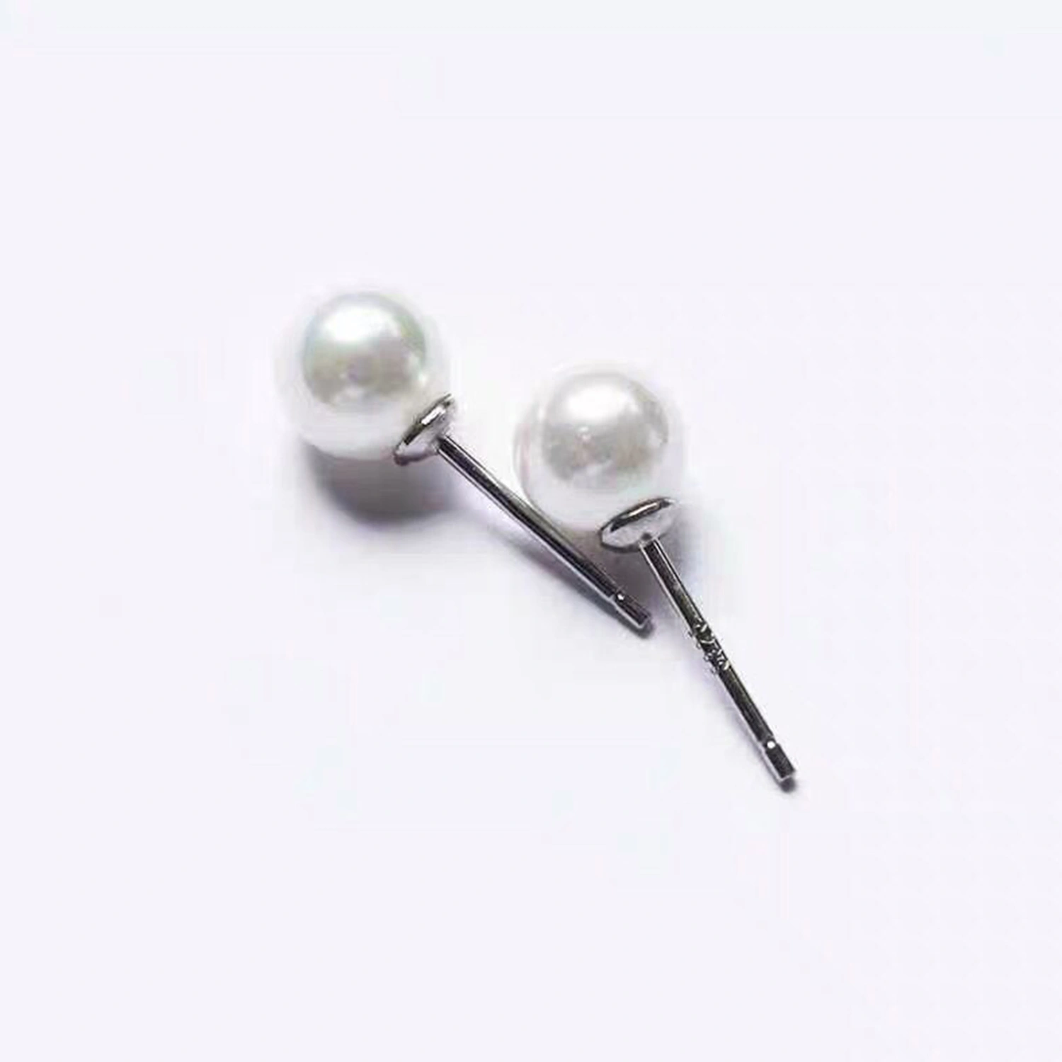 Pearl Stud Earrings for Women Young Girls, Round Cut Earrings