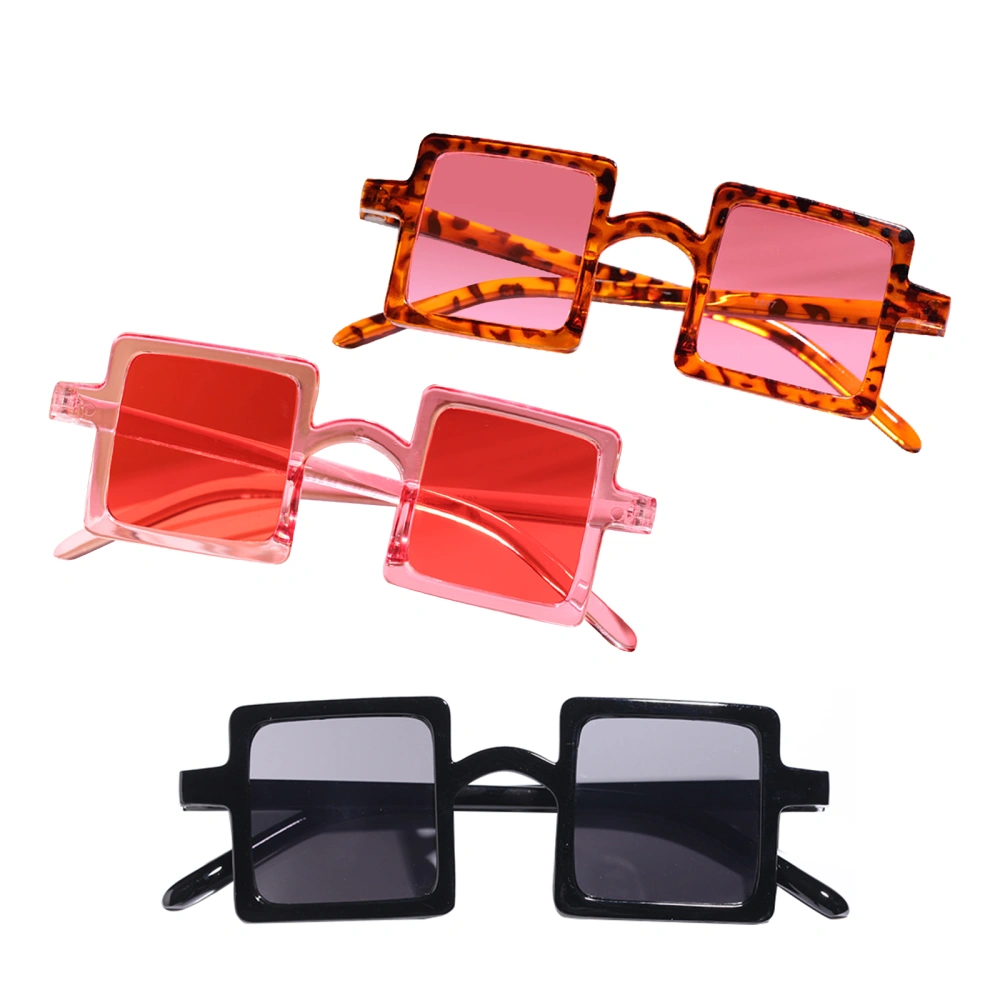 Kids Square Sunglasses UV400 Protection Transparent Beach Sunglasses