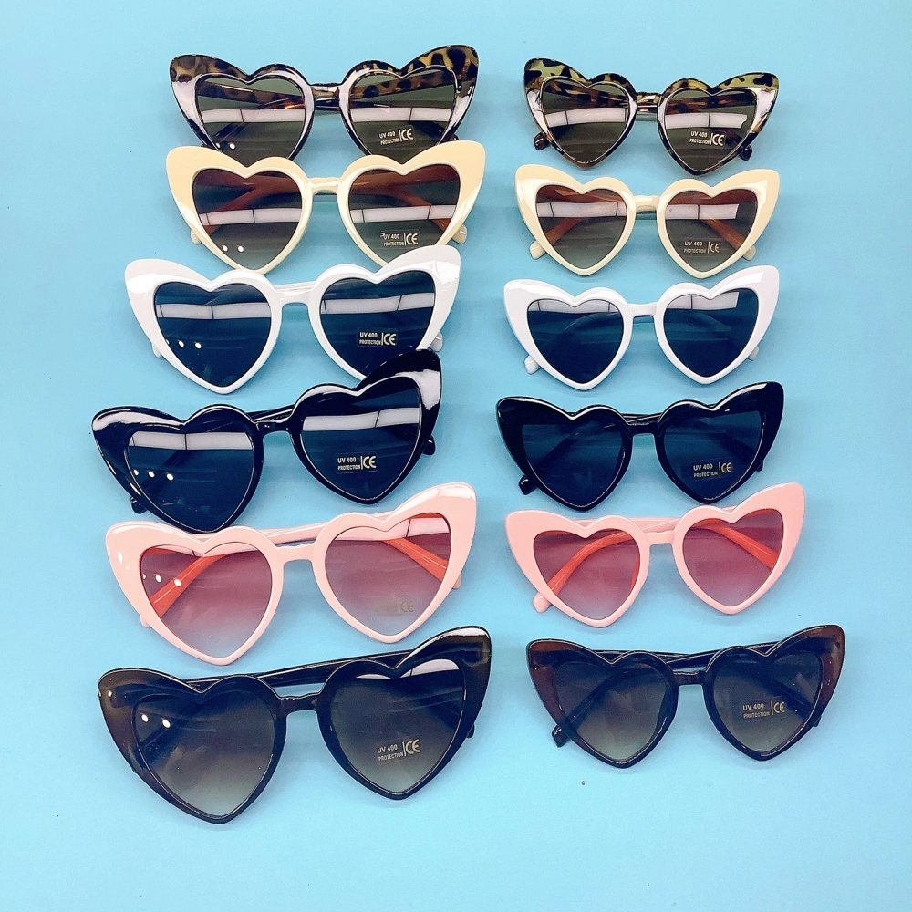 Family Matching Sunglasses Lightweight Heart Sun Protection Glasses