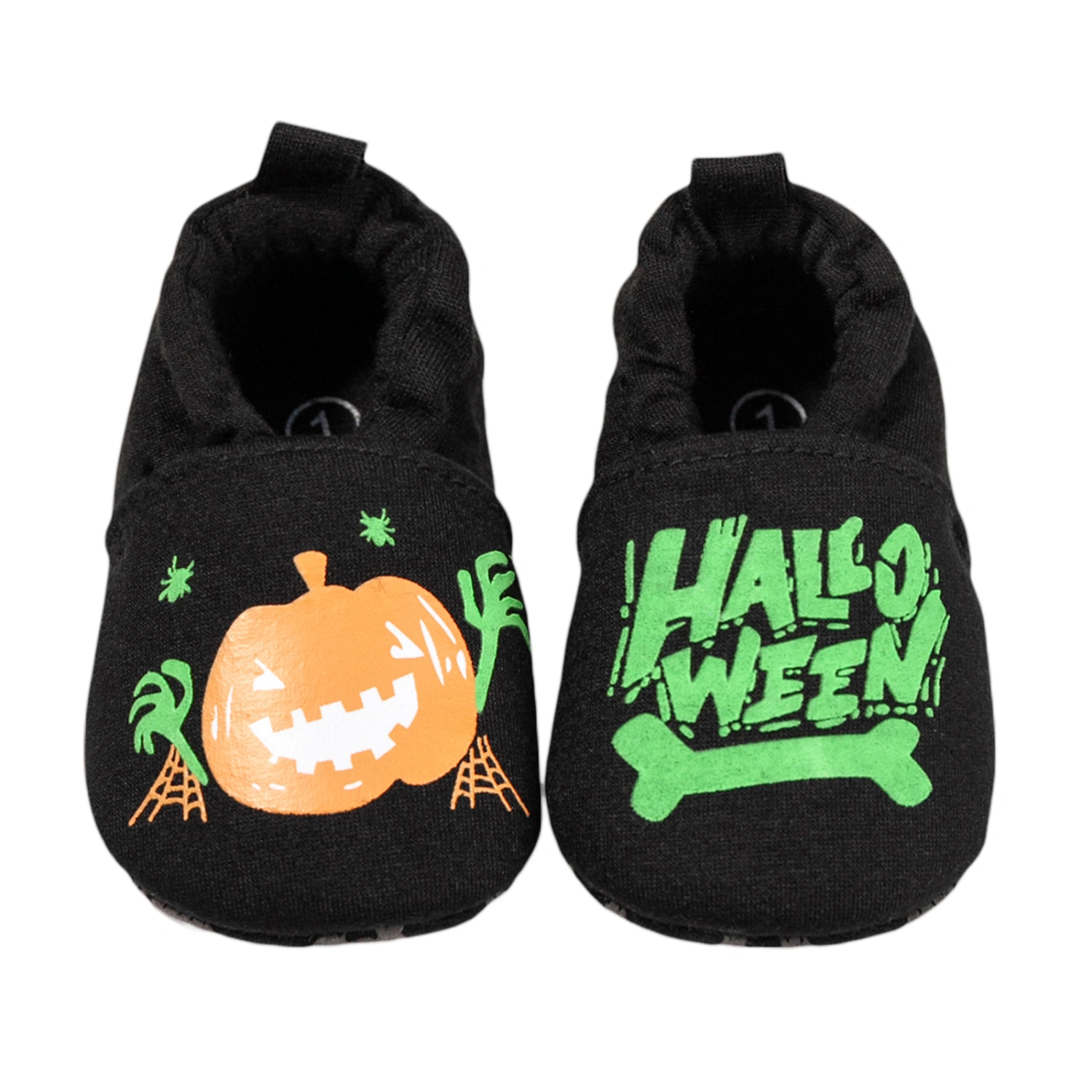 Baby Shoes, Halloween Luminous Cartoon Pumpkin Print Walking Shoes
