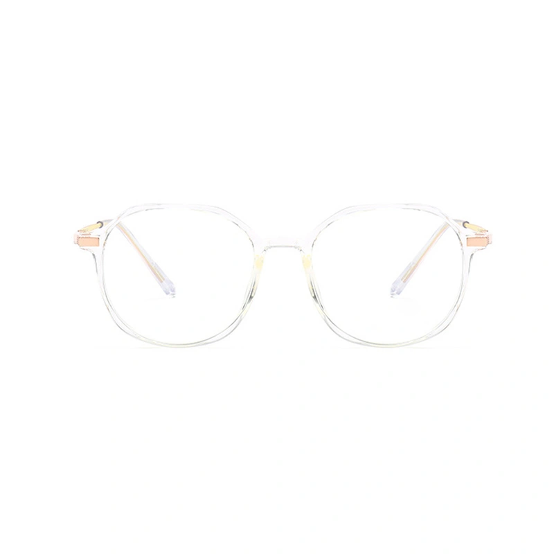 Transparent Computer Glasses Women Men Anti Blue Light Round Eyewear