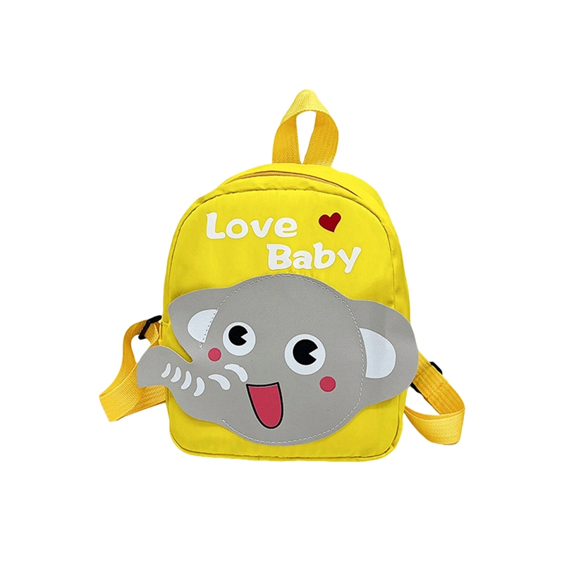 Kids Cartoon Backpack, Letters Elephant Backpack Zipped School Bag