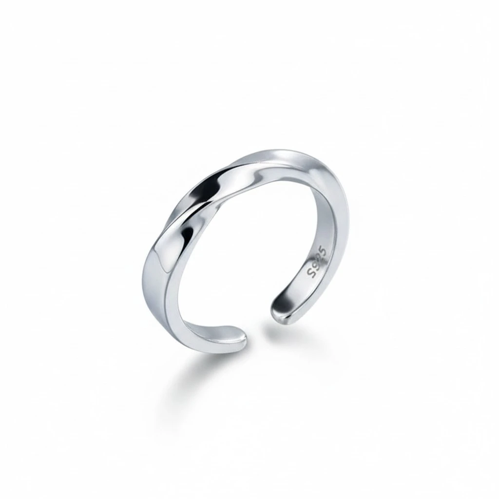 Cute Endless Eternity Rings Adjustable Couple Open Ring for Women Men
