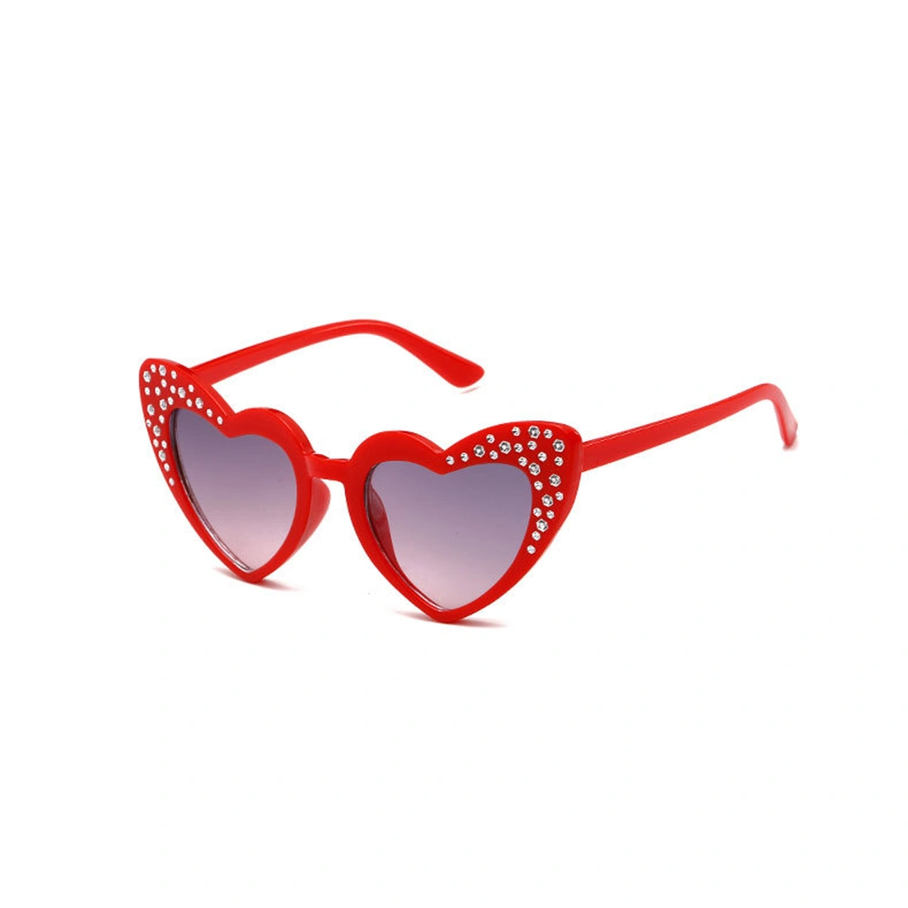 Girls Sunglasses, Children Lightweight Heart Shape Sunglasses