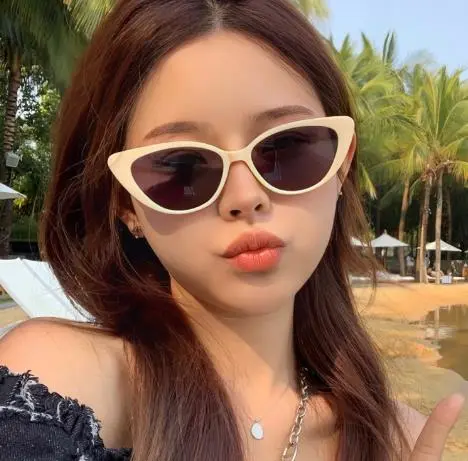 Women Cat Eye Sunglasses Summer UV Protection Retro Sunglasses