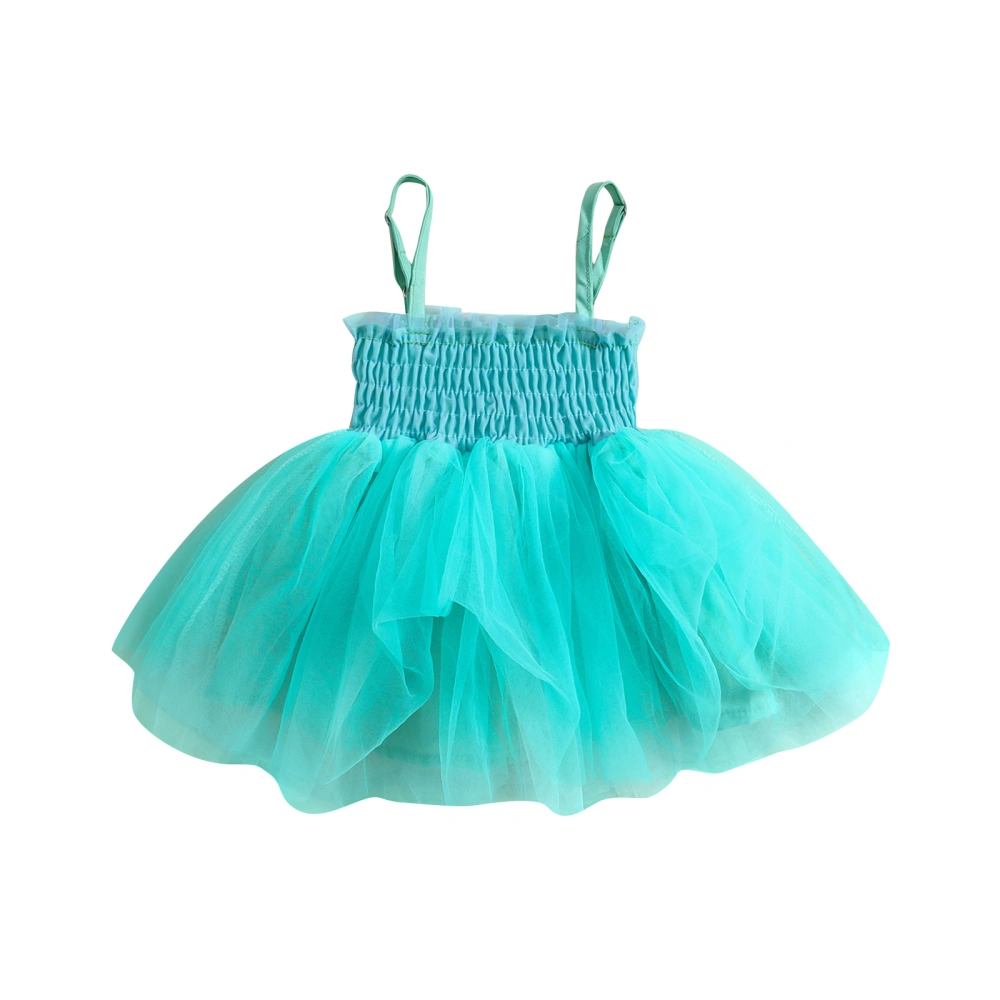 Baby Girls Tulle Princess Dress Casual Sleeveless A-Line Party Dress 