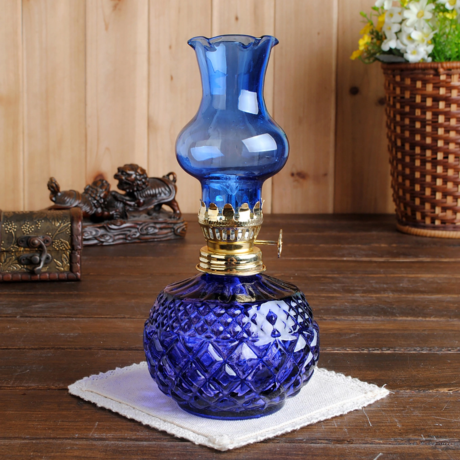 Kerosene Lamp, Translucence Barn Lantern Artware Desktop Decor