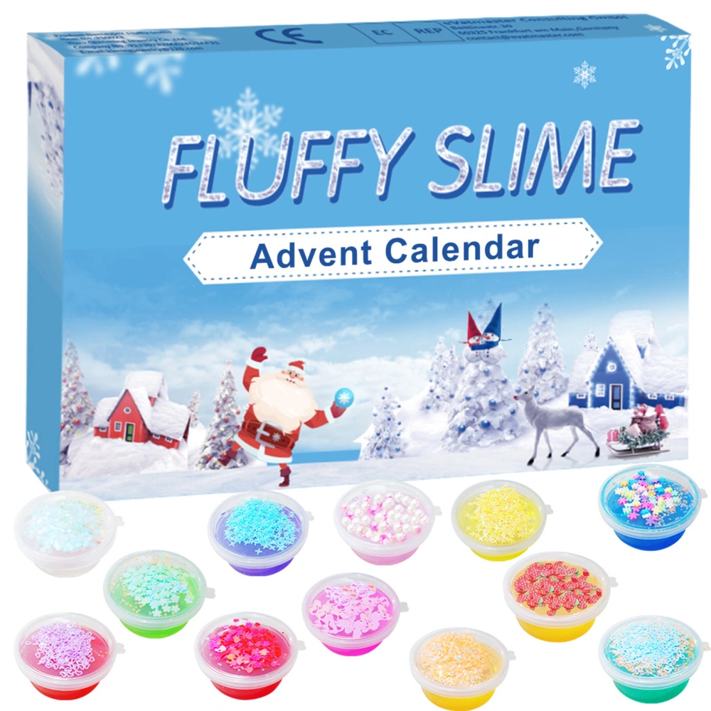 Christmas Blind Box, Crystal Mud Kit Countdown Calendar Toy Gift Box