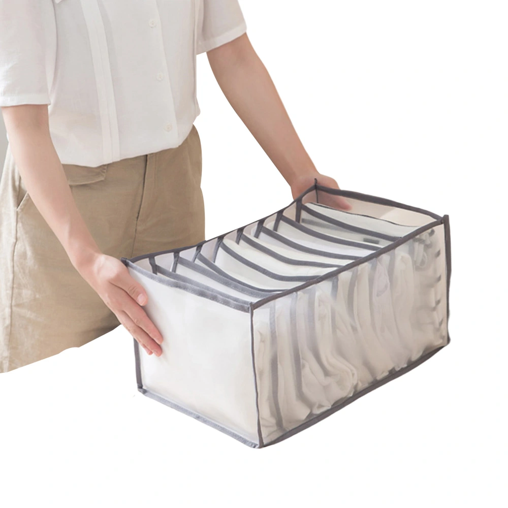 Foldable Mesh Storage Box, See-Through Underwear Drawer Organizer