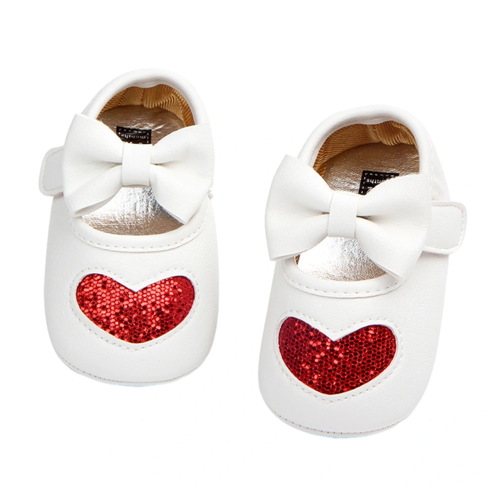 Baby Girls Mary Jane Flats Non-Slip Sequin Heart Princess Dress Shoes