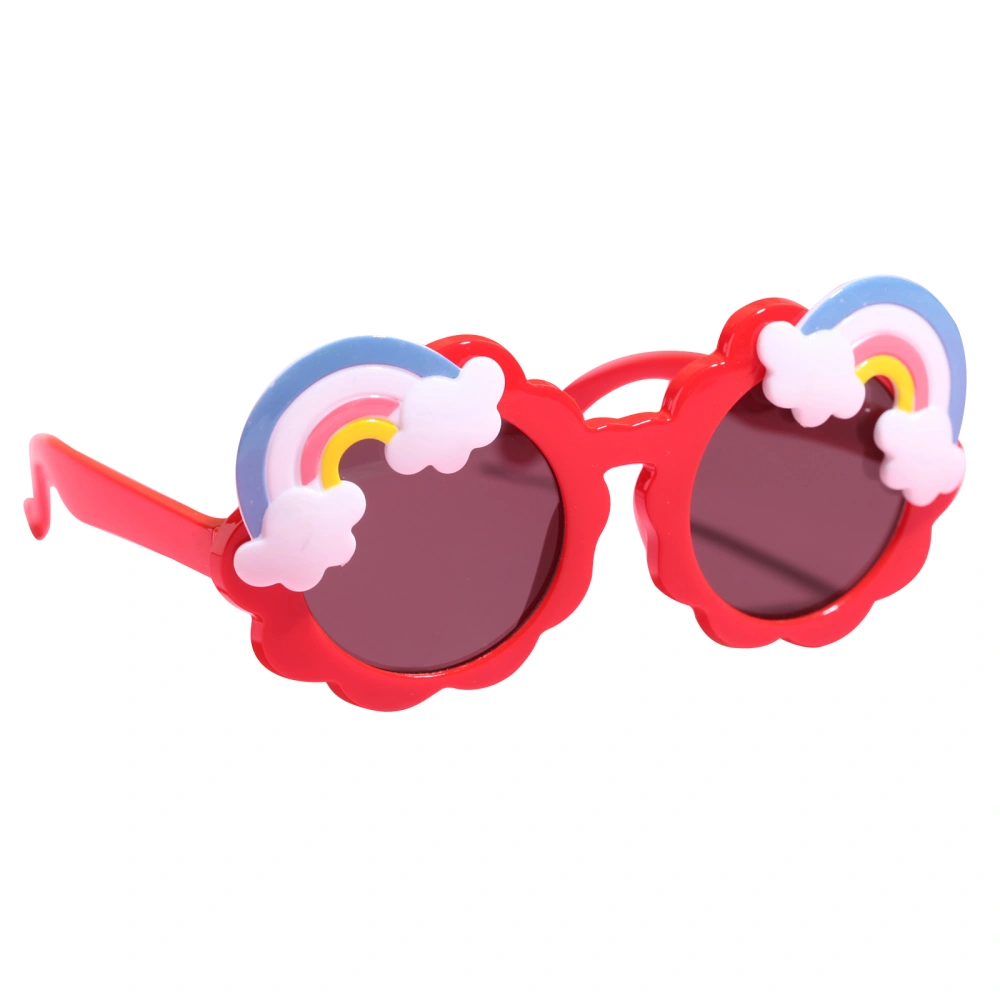 Kids Beach Sunglasses Rainbow Flower Shape UV400 Protection Sunglasses