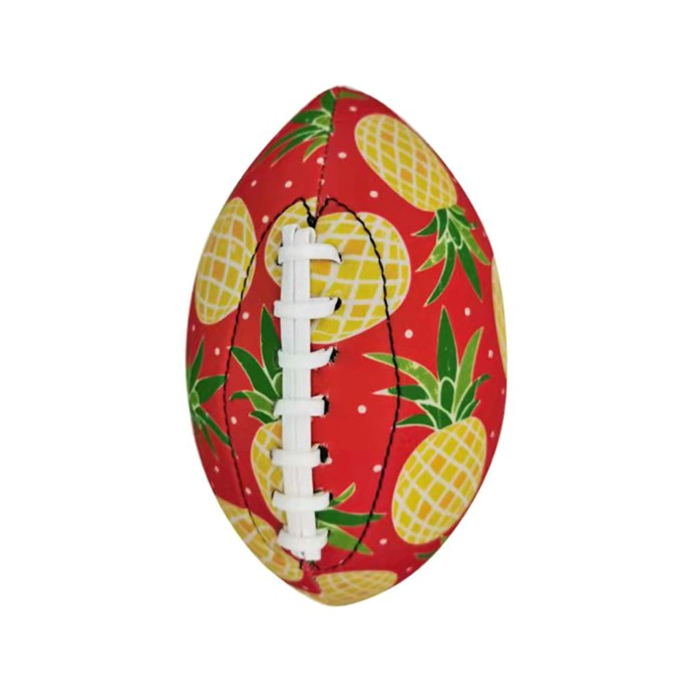 Rugby Toy with Pineapple Pattern, Neoprene Machine Stitch Sport