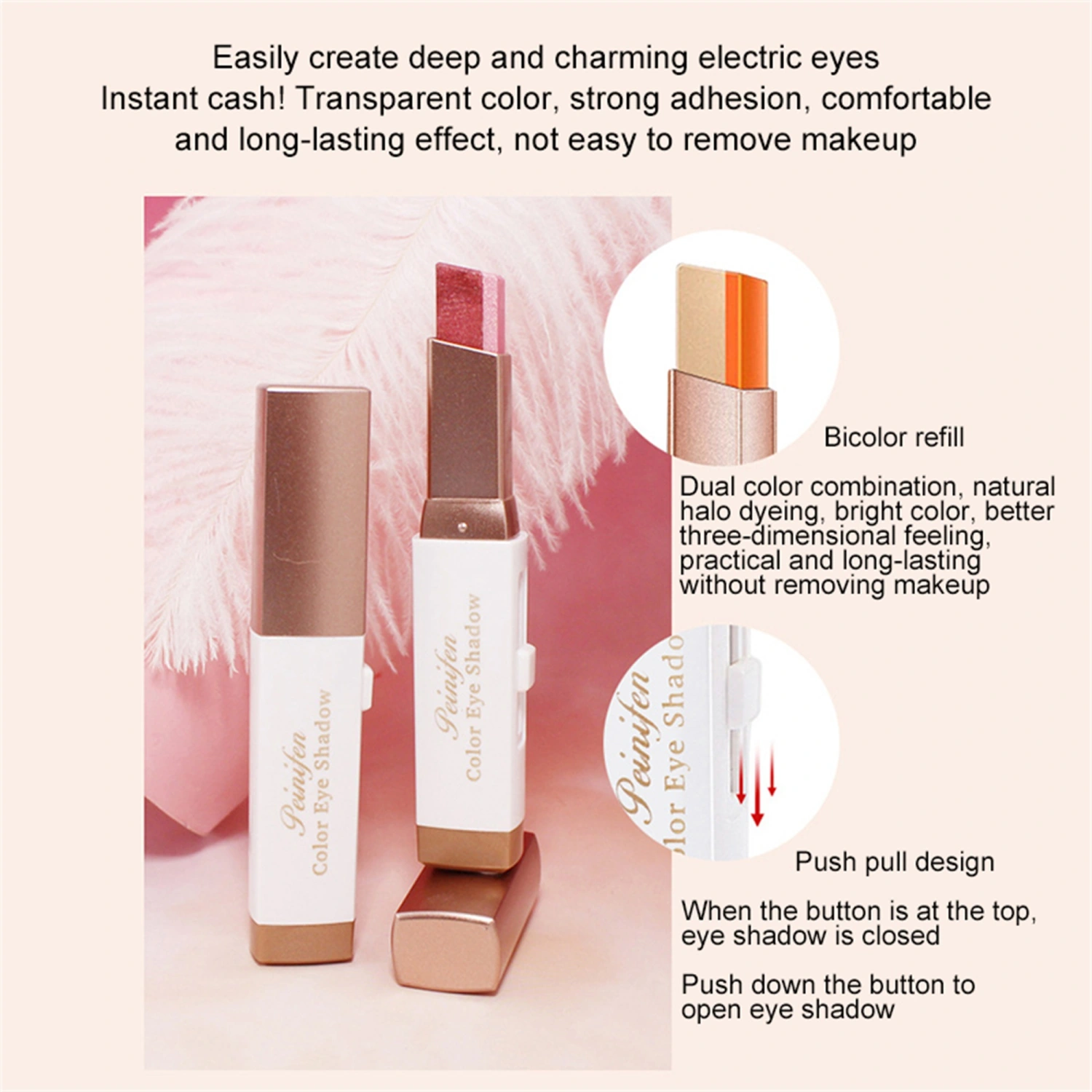 Eyeshadow Stick Double Colors Eye Shadow Stick Matte Eyeshadow