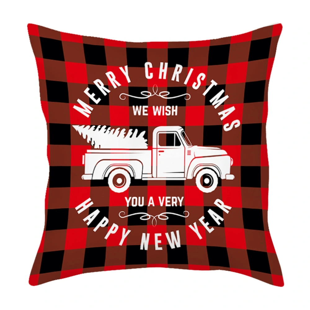 Christmas Pillowcase, Modern Style Cartoon Patterns Print Pillow Cover