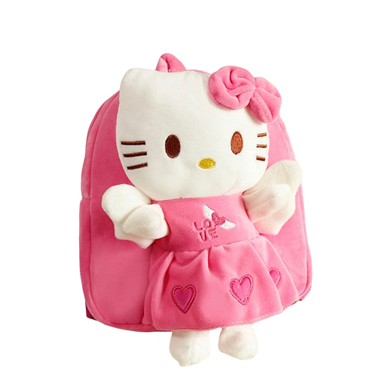 Kids Girls Doll Backpack Cute Cat Bookbags Kindergarten Backpack 