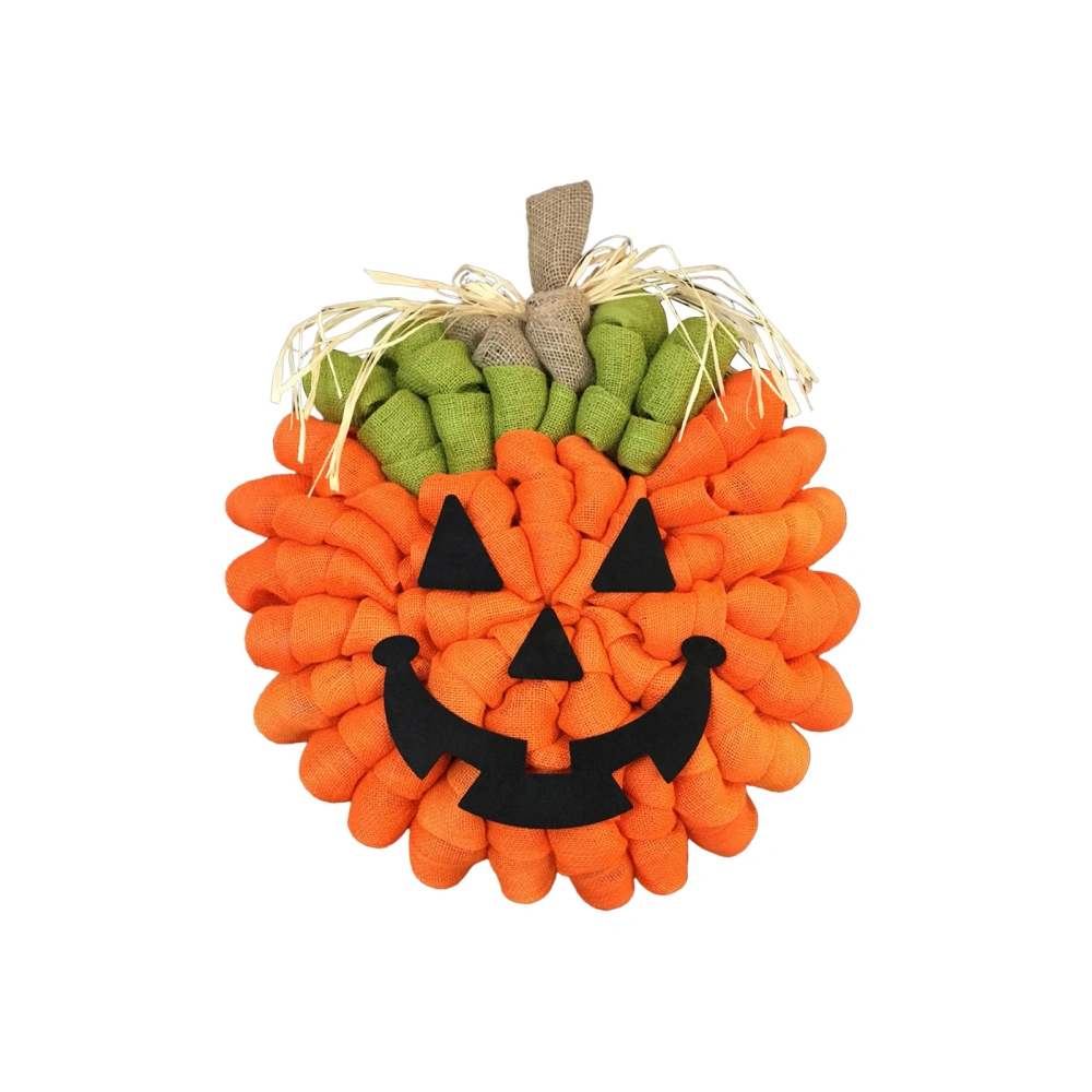 Wall Decor, Halloween Pumpkin Wreath Pendant Hanging Ornament