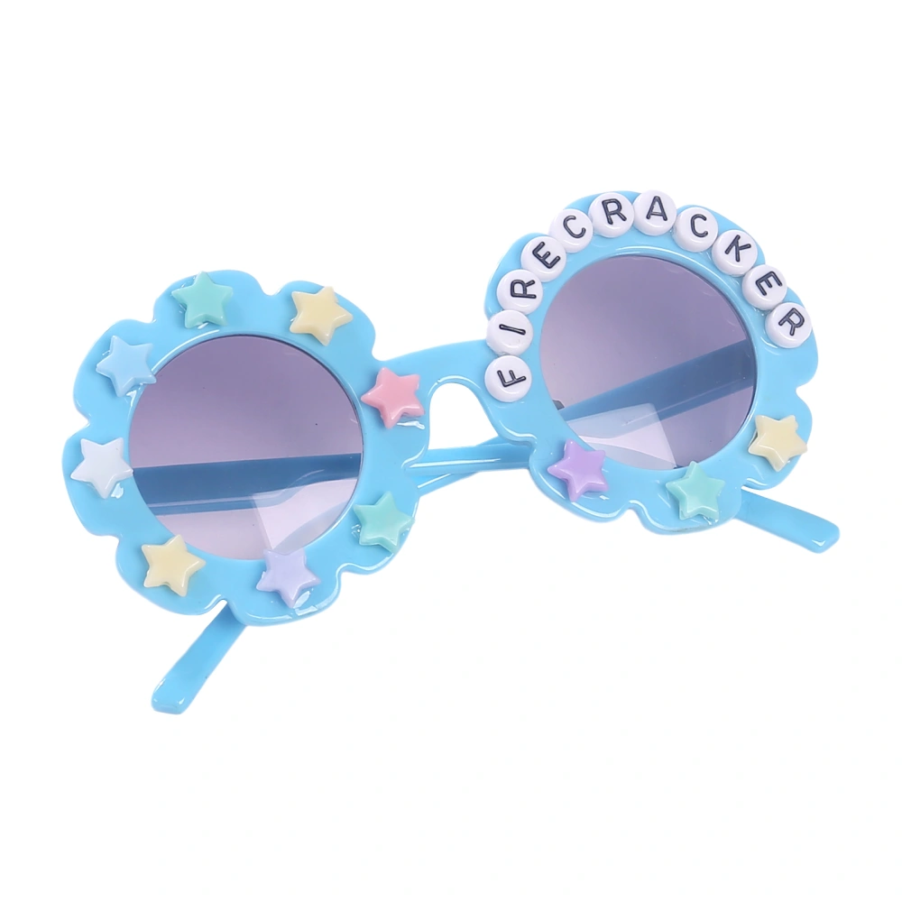 Kids Sunglasses, Anti-UV Heart Patterns Flower-Shaped Dark Glasses