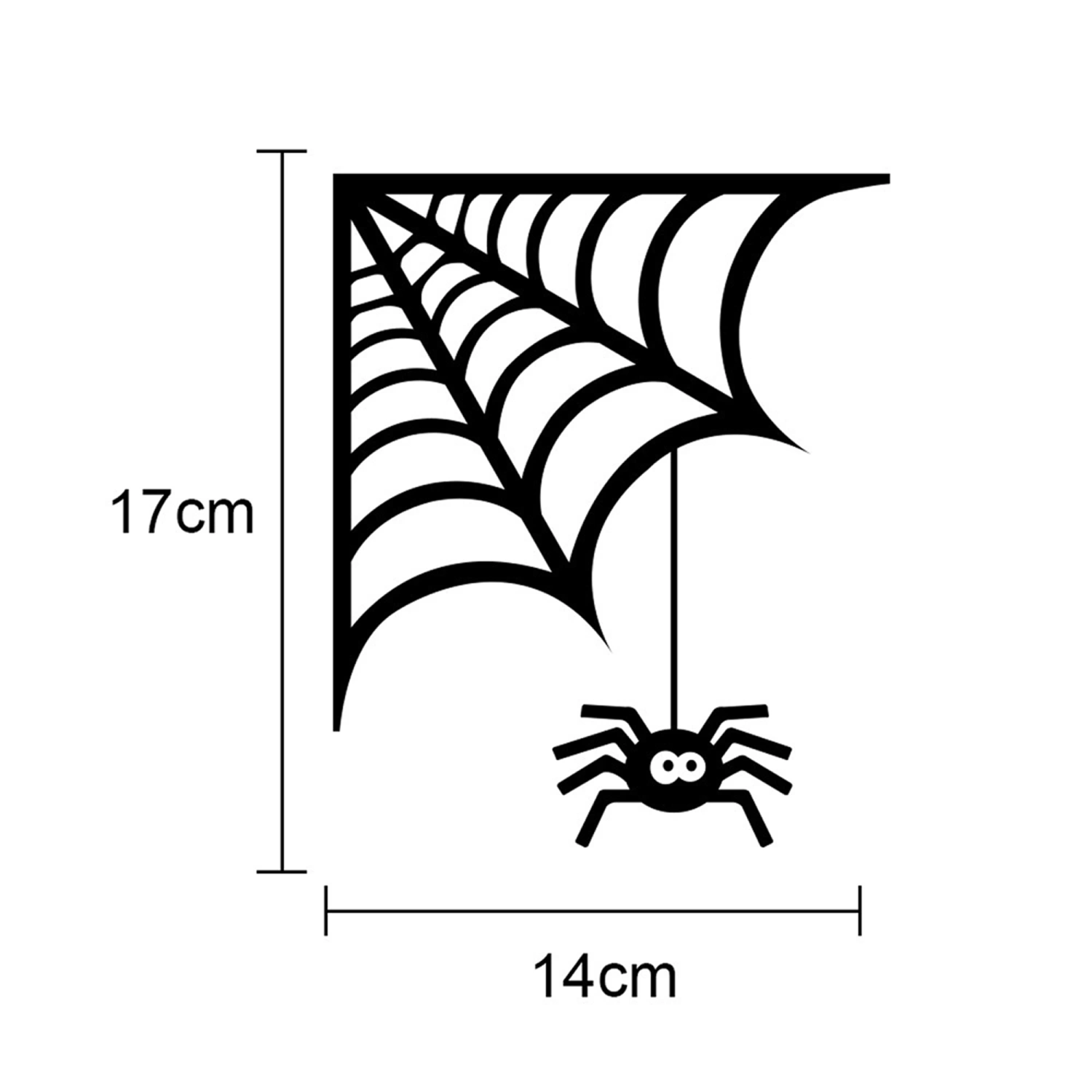 Halloween Wall Stickers, Spider Ghost Bat Pumpkin Wall Decals