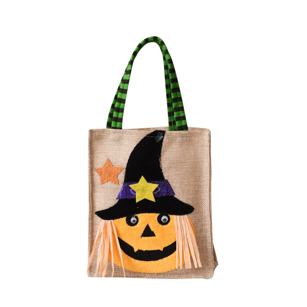 Halloween Candy Bags, Reusable Cartoon Trick or Treat Tote Bag