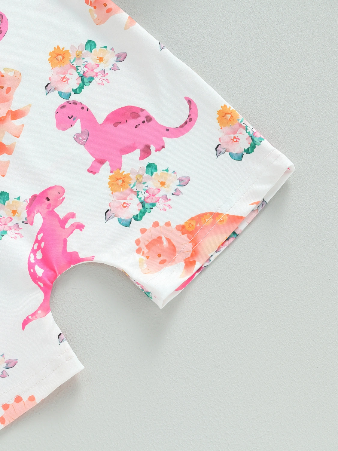 Girls Jumpsuit, Spaghetti Straps Giraffe/Dinosaur Print Romper