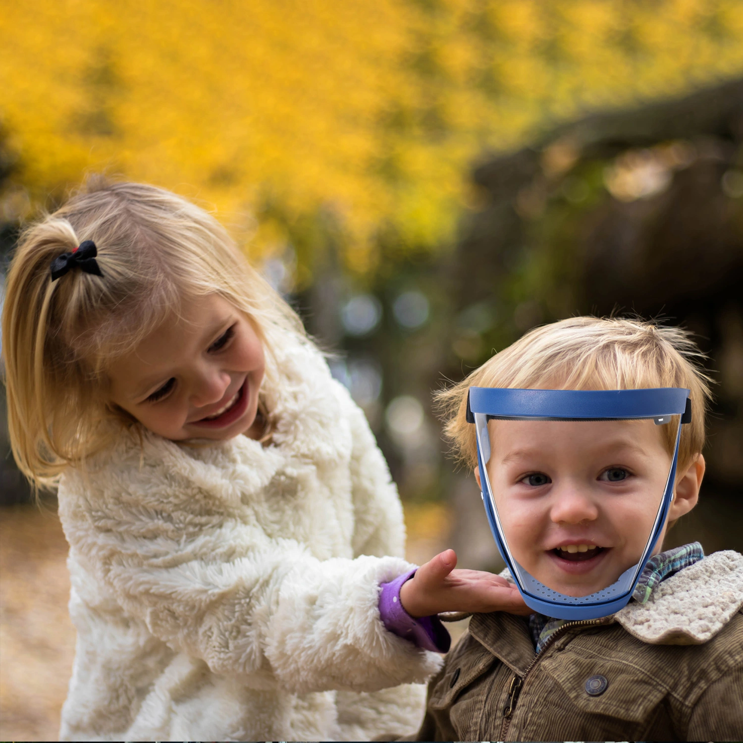 Full Face Shield, Transparent Protective Shield with Adjustable Strap