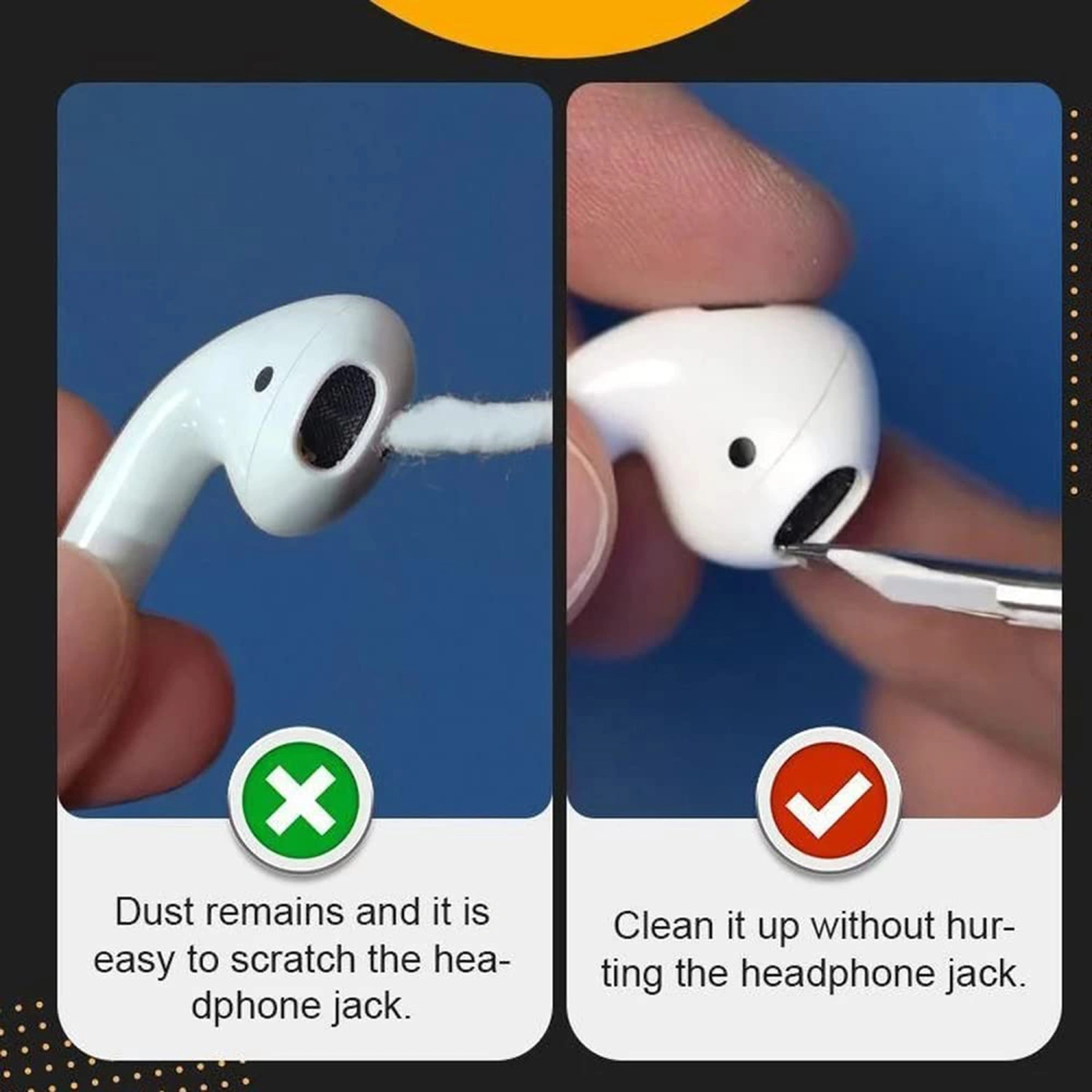 Bluetooth Earbuds Cleaning Pen, Multifunctional Dust Cleaner