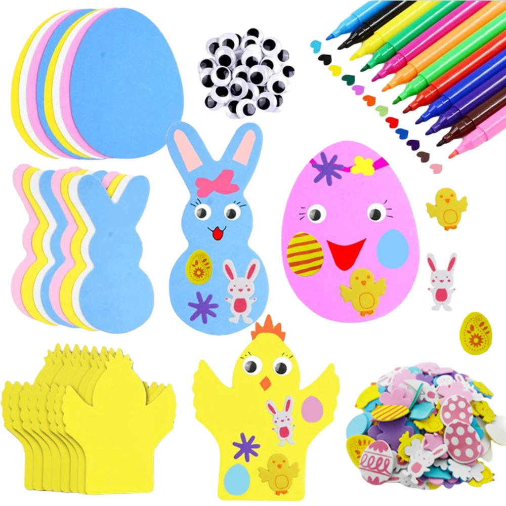 Easter Crafts Easter Foam Stickers Set DIY Easter Decorations for Kids