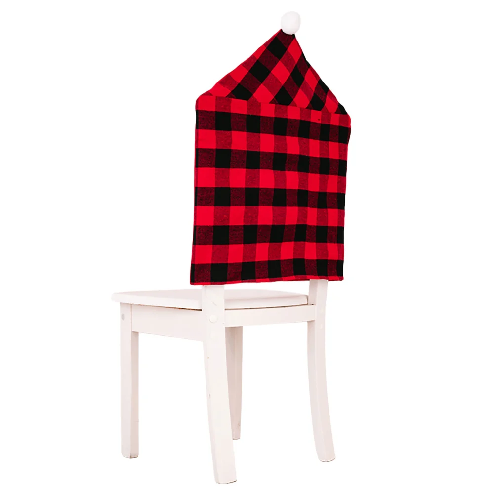 Christmas Chair Back Cover Slipcovers Buffalo Plaid Chair Protector