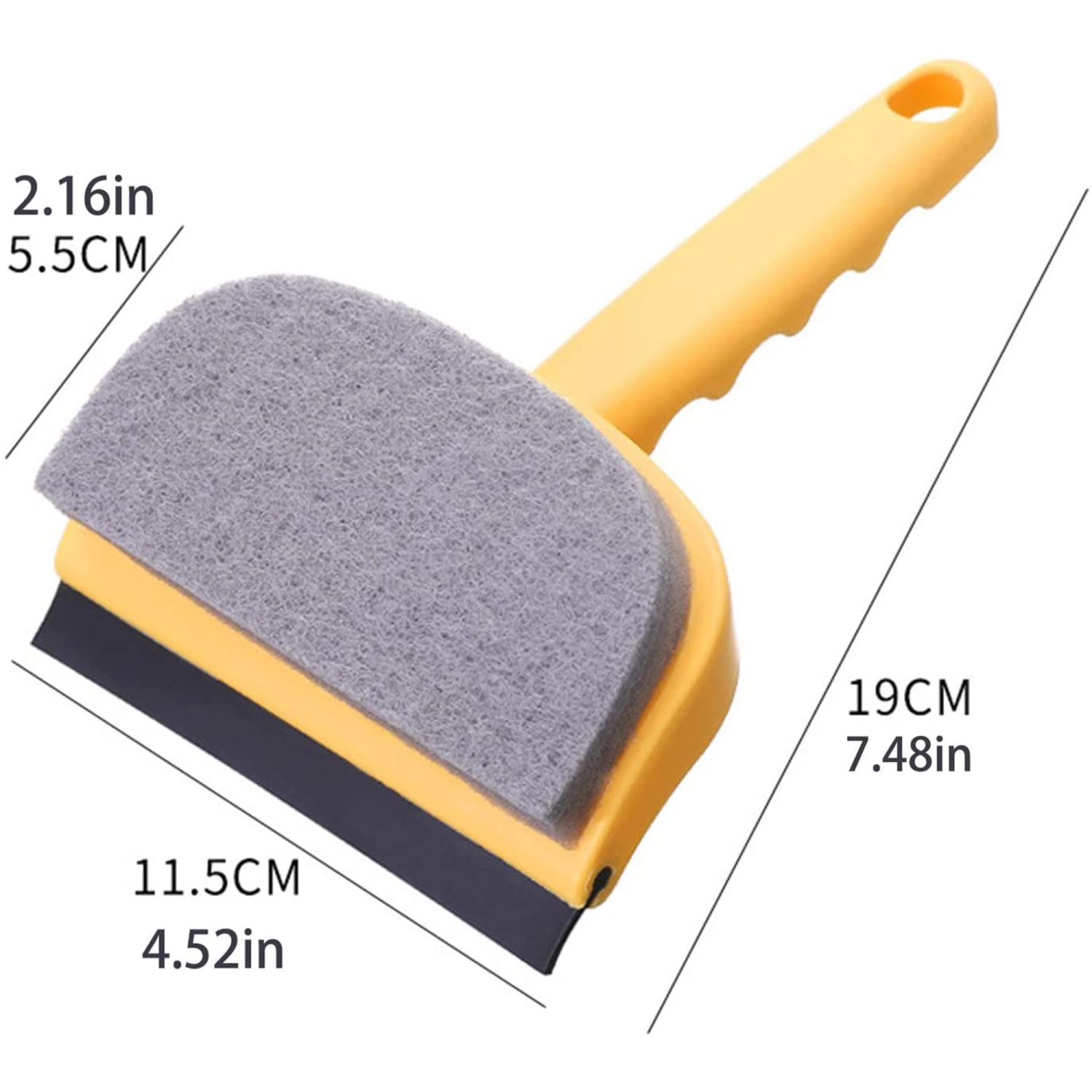 Glass Cleaning Brush 2 in 1 Sponge Window Glass Wiper Scrubber 