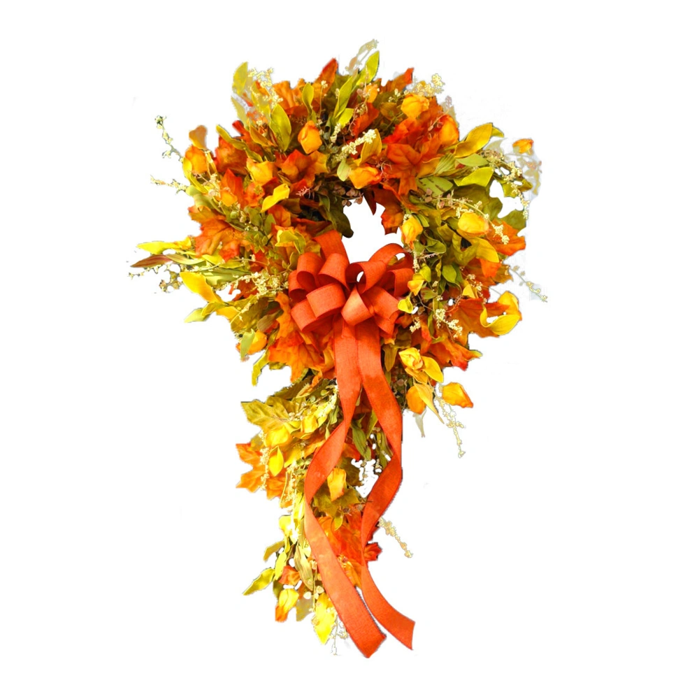 Harvest Festival Garland, Imitation Maple Leaf Door Decoration