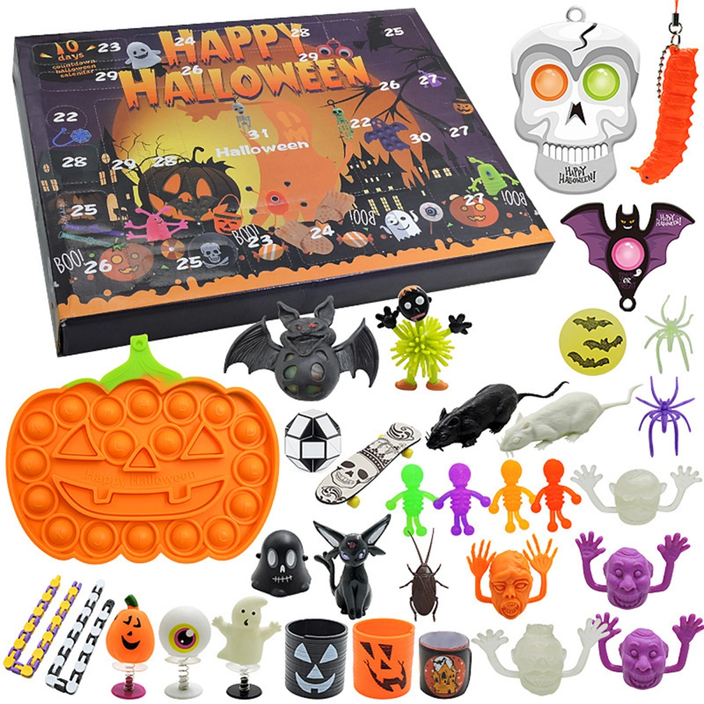 Halloween Advent Calendar Toy Set Countdown Blind Box Fidget Toys