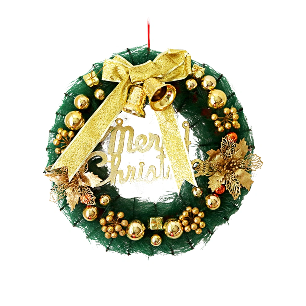 Christmas Decorative Garland, Pine Needle Wreath Hanging Ornament