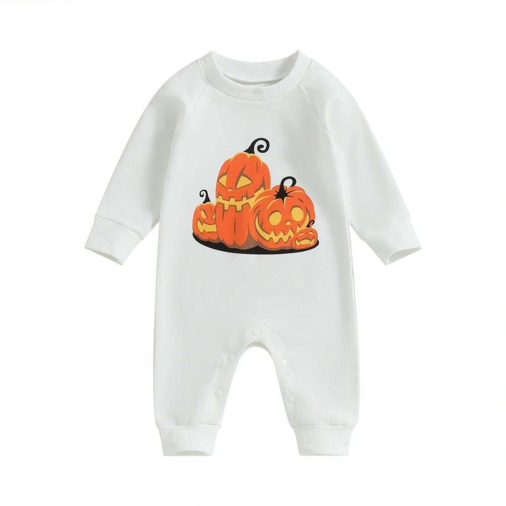 Baby Rompers Halloween Clothes Pumpkin/Ghost Print Bodysuits