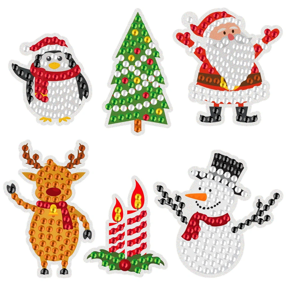 Christmas DIY Diamond Painting Stickers Kits for Kids and Adults