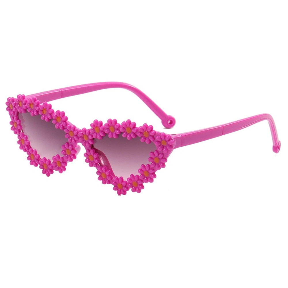 Child Girls Sunglasses, Sweet Flowers Summer Outdoor Travel Glasses