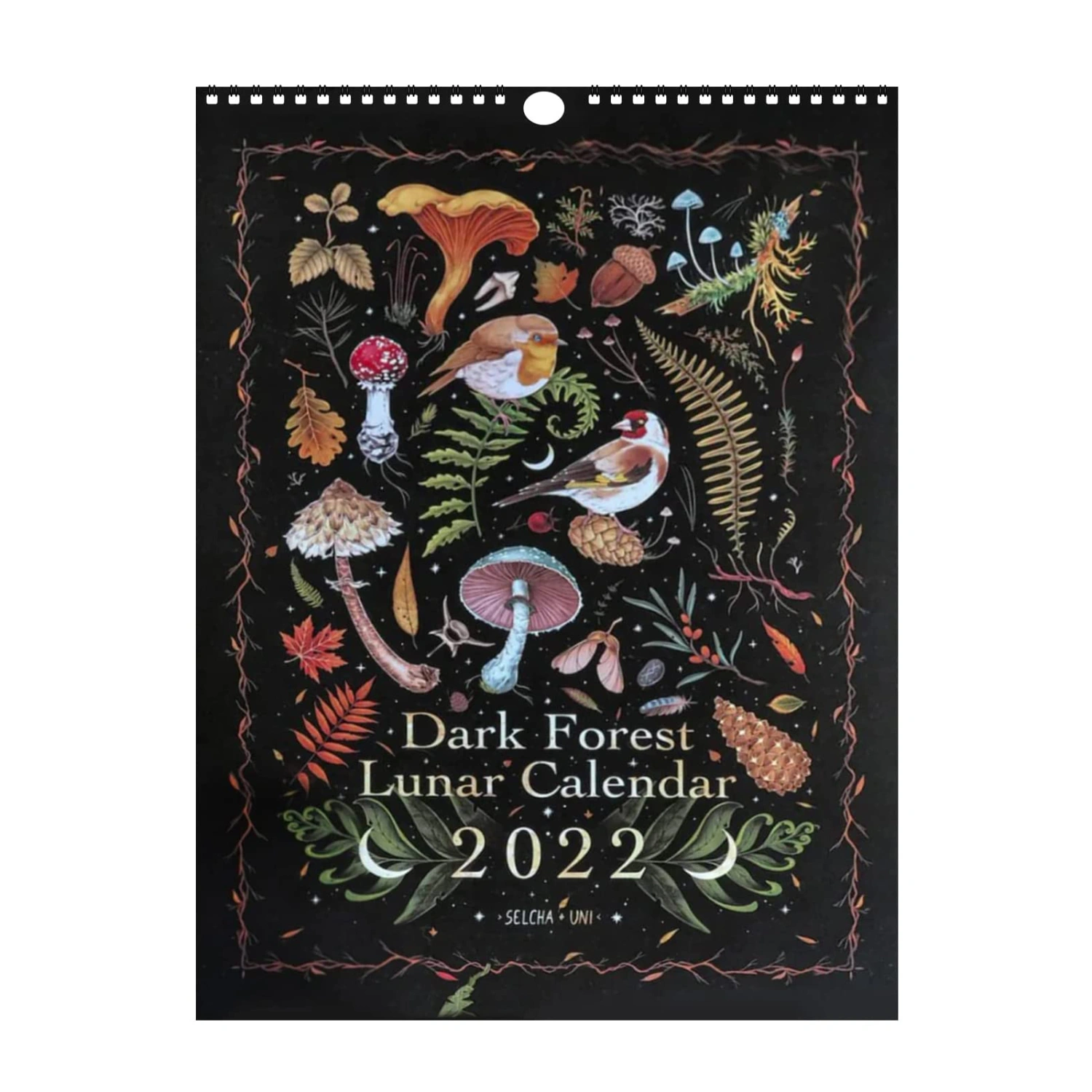 Dark Forest Lunar Calendar Full Year Fascinating Paintings Calendar 
