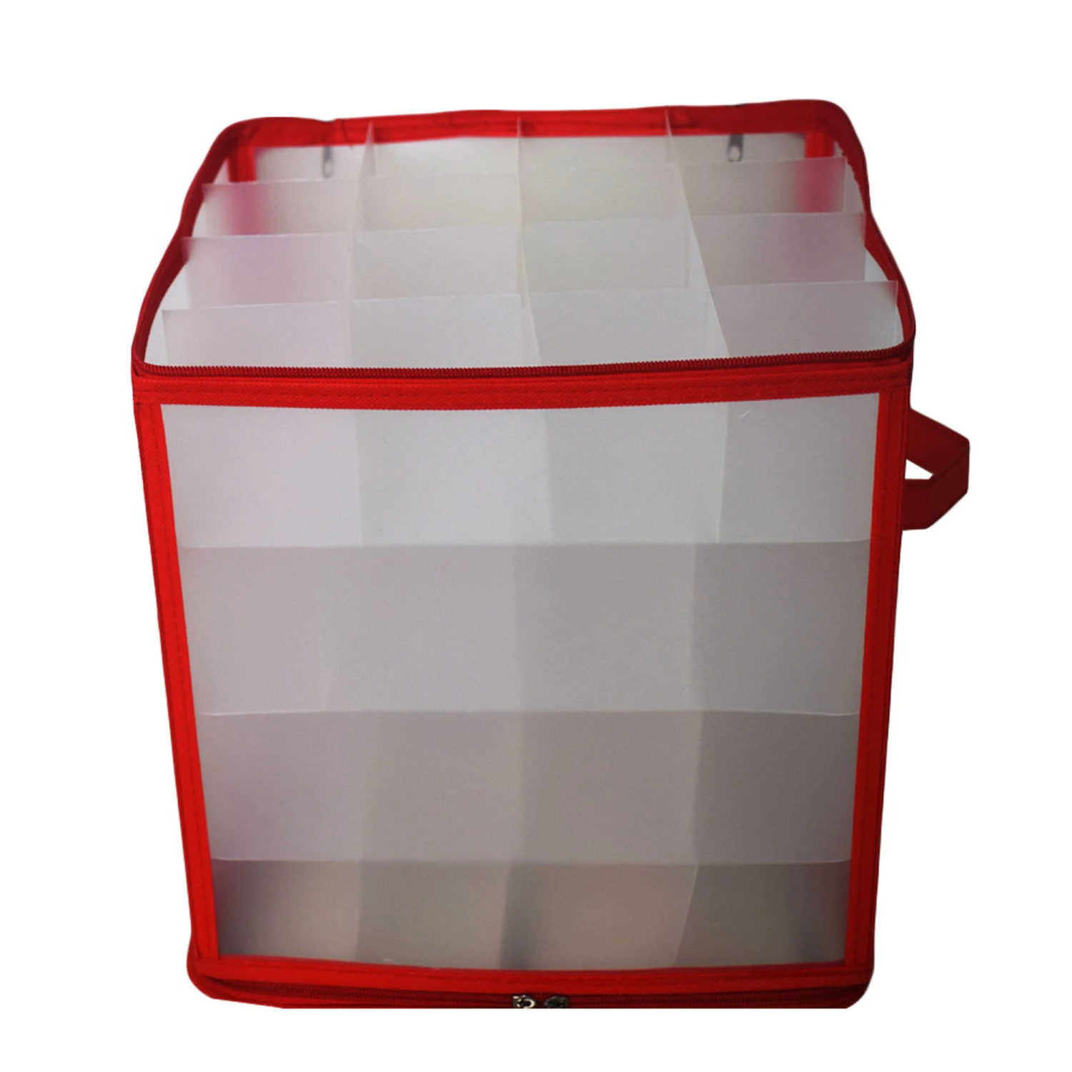 Christmas Ornament Storage Box, 64 Grid Balls Decor Storage Bin