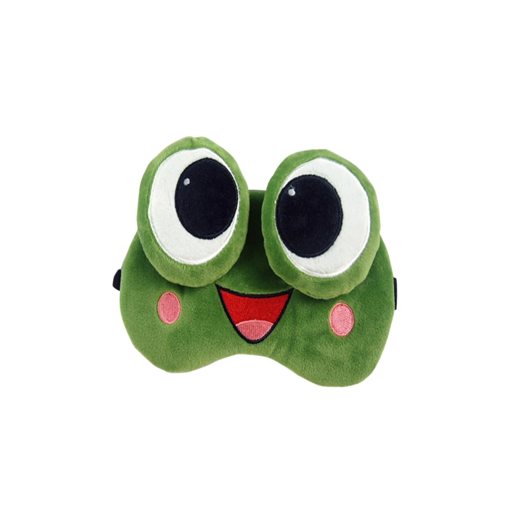 Unisex Eye Mask, Cartoon Frog Shaped Embroider Pattern Blindfold