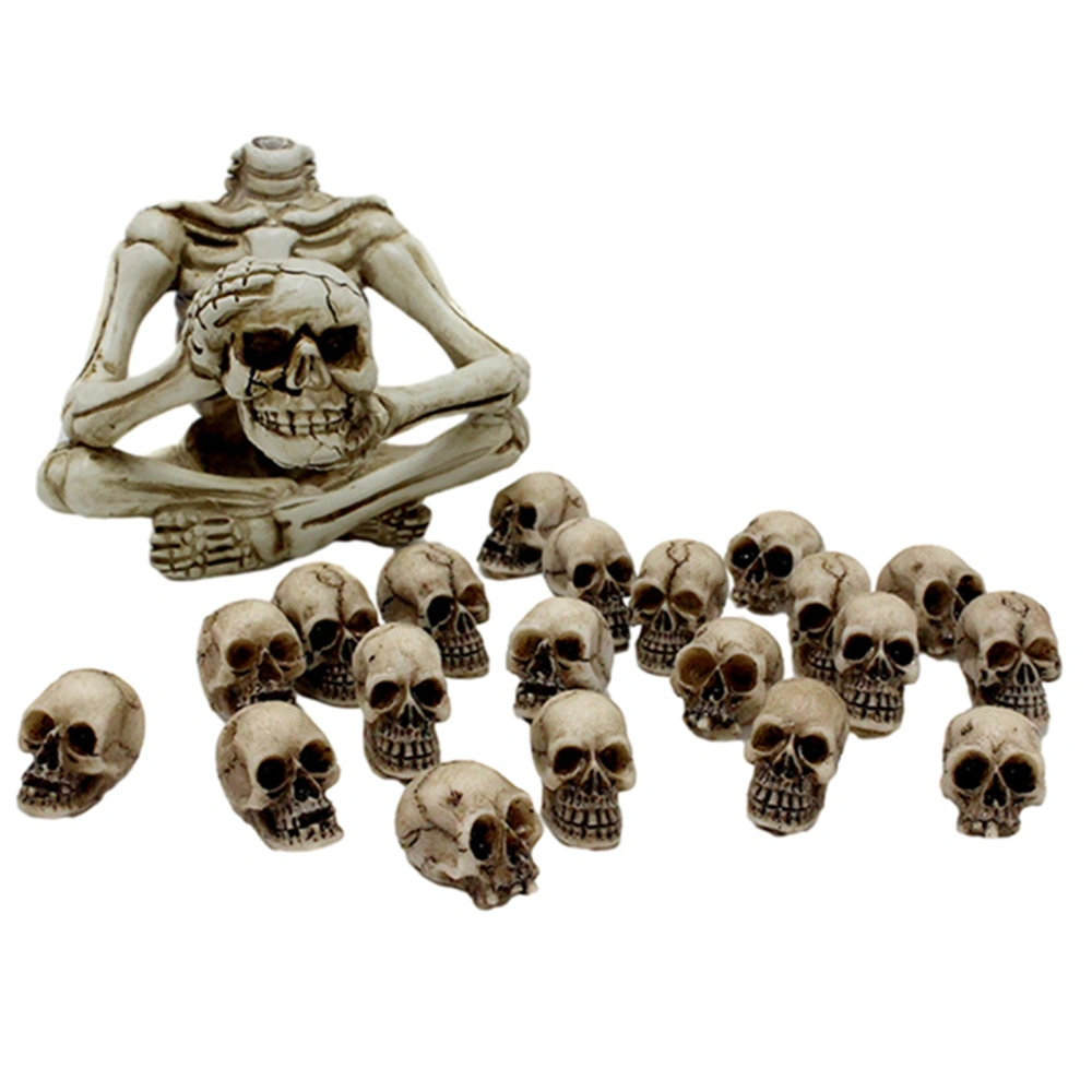 Halloween Mini Skulls Resin Skulls Head Rocks Garden Decorations